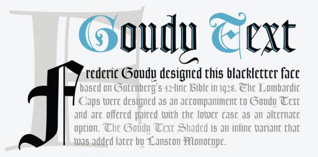 LTC Goudy fonts