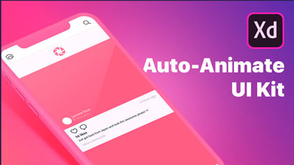 UI kit для AdobeXD 13 различных анимаций